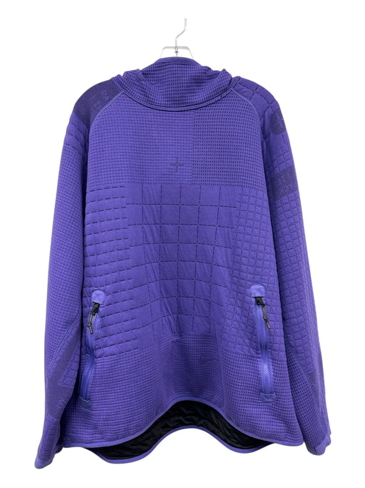 Nike Size XXL Purple Cotton Blend Grid Hoodie Men's Jacket Purple / XXL