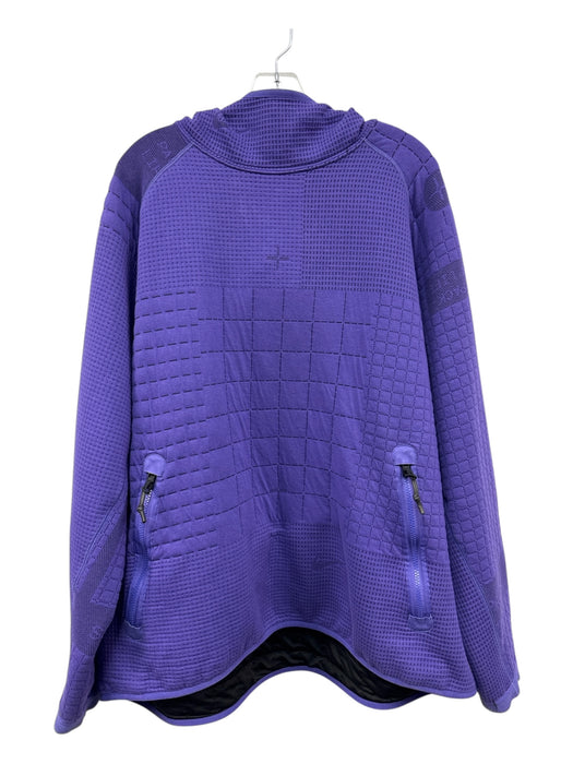 Nike Size XXL Purple Cotton Blend Grid Hoodie Men's Jacket Purple / XXL