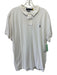 Polo Size XXL White Cotton Solid Polo Men's Short Sleeve White / XXL