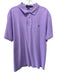 Polo Size XL Purple Cotton Solid Polo Men's Short Sleeve Purple / XL