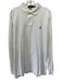 Polo Size XL White Cotton Solid Polo Men's Long Sleeve Shirt White / XL