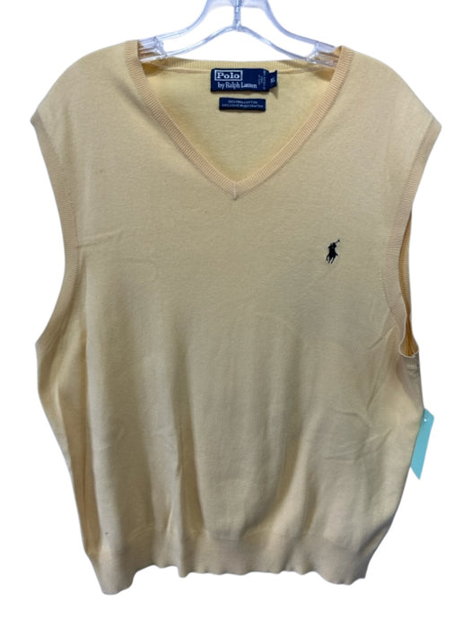 Polo Size XL Yellow Pima Cotton Solid Men's Vest Yellow / XL