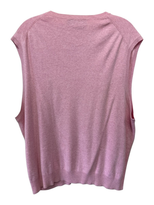 Polo Size XL Pink Pima Cotton Solid Men's Vest Pink / XL