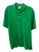 Lacoste Size 6 Green Cotton Solid Polo Men's Short Sleeve Green / 6