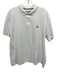 Lacoste Size XXL White Cotton Solid Polo Men's Short Sleeve White / XXL