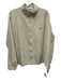 Lacoste Vintage Size Est L Beige Cotton Blend Solid Zip UP Men's Jacket Beige / Est L