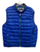 Polo Size Est L Blue Synthetic Solid Puffer Vest Men's Jacket Blue / Est L