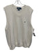 Polo Size XL White Cotton Solid Knit Vest Men's Sweater White / XL