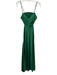 A.L.C. Size 2 Emerald Green Polyester Satin Cut Out Smocked Back Maxi Dress Emerald Green / 2