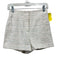 Veronica Beard Size 0 Cream, Pink, Green Cotton Tweed Plaid High Rise Shorts Cream, Pink, Green / 0