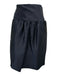 Harvey Faircloth Size 6 Navy Blue Tie Back Hook & Eye Knee length Skirt Navy Blue / 6