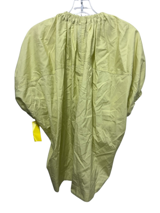3.1 Phillip Lim Size XS Yellow Green Cotton Elastic Trim high neck Top Yellow Green / XS
