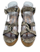 Jimmy Choo Shoe Size 36 Beige, Black & Tan Leather Snakeskin Embossed Sandals Beige, Black & Tan / 36