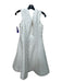 julia jordan Size 8 White Polyester Circle Print V Neck Sleeveless Dress White / 8