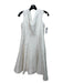 julia jordan Size 8 White Polyester Circle Print V Neck Sleeveless Dress White / 8