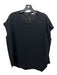 MM. Lafleur Size M Black Cellulose Blend Keyhole Back Scoop Neck Overlay Top Black / M