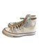 Converse Shoe Size 8.5 Beige Textile Rubber High Top Unisex Chuck Taylor Shoes Beige / 8.5