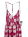 Maeve Size S Pink & White Cotton Blend Dye Detail Abstract Spaghetti Strap Dress Pink & White / S