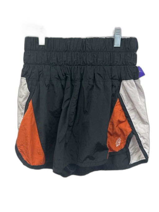 FP Movement Size M Black, Gray, Orange Nylon Colorblock sides High Rise Shorts Black, Gray, Orange / M