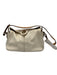 Kate Spade White & Brown Leather Toggle Clasp Shoulder Strap Pebbled Bag White & Brown / S