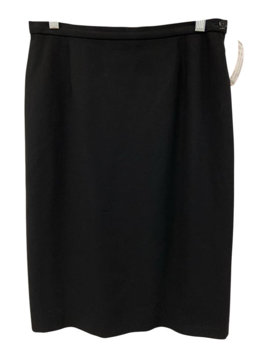 Giorgio Armani Size 46 Black Below Knee Side Zip Skirt Black / 46