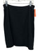 Vera Wang Size 4 Black No Fabric Tag Side Beaded Stripe Side Zip Skirt Black / 4