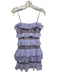 For Love & Lemons Size S Purple Polyester Sleeveless Lace Knit Mini Stars Dress Purple / S