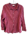 Wrap London Size 12 Pink 100% Cotton Accordian Plaid Button Down Shirt Top Pink / 12