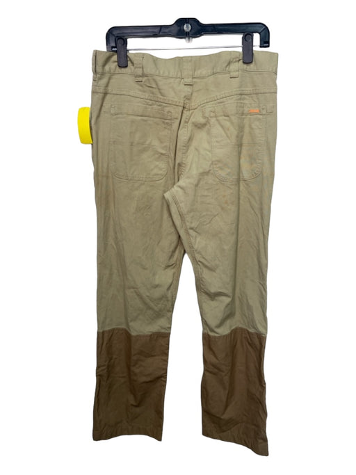 Orvis Size 34 Tan Cotton Blend Solid Khakis Men's Pants 34