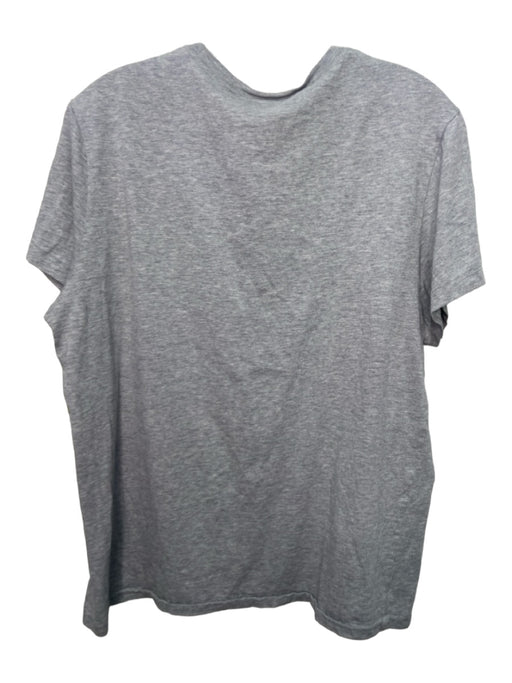 Burberry Size L Gray Cotton Blend Solid T shirt Men's Short Sleeve L