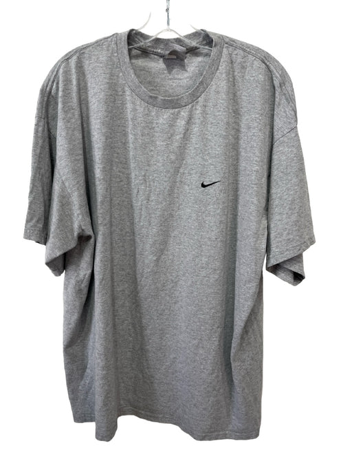 Nike Size XL Gray Cotton Solid Vintage T Shirt Men's Short Sleeve XL