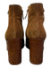 Tory Burch Shoe Size 8.5 Brown Suede Gold hardware Side Zip Lugg Sole Boots Brown / 8.5