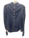 Veronica Beard Size 6 Dark Blue Cotton & Tencel Long puff sleeve Collar Top Dark Blue / 6