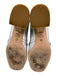 Stuart Weitzman Shoe Size 9 Silver Leather Metallic Buckle Detail Loafers Silver / 9