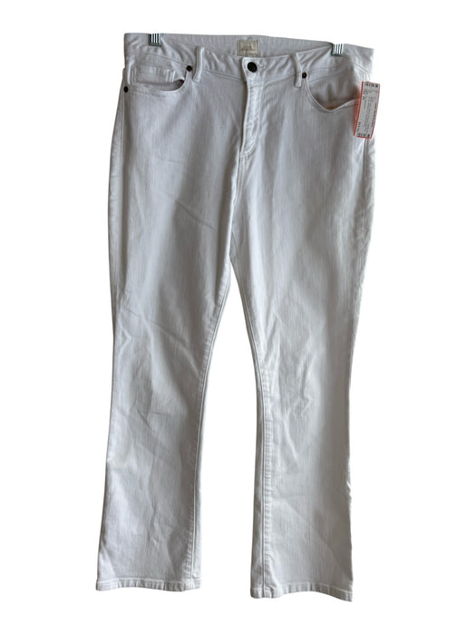 Ann Mashburn Size 29 White Cotton Blend 5 Pocket High Rise Zip Fly Jeans White / 29
