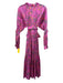 Cynthia Rowley Size Small Pink & Multi Cotton Blend Long Ruffle Sleeve Dress Pink & Multi / Small