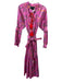 Cynthia Rowley Size Small Pink & Multi Cotton Blend Long Ruffle Sleeve Dress Pink & Multi / Small