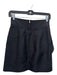 Sandro Size 1 Black Cotton & Viscose Blend Ruffle Detail Pockets Back Zip Skirt Black / 1