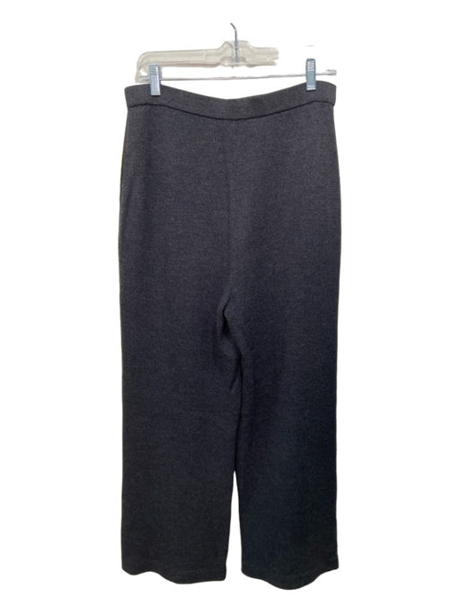St John Collection Size 12 Dark Gray Wool Blend Elastic Waist Knit Pants Dark Gray / 12
