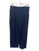 St John Collection Size 8 Navy Wool Blend Pleated Pockets Straight Pants Navy / 8