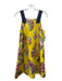 Maeve Size XS Yellow & Multi Cotton Sleeveless Floral Shift Ruffle Detail Dress Yellow & Multi / XS