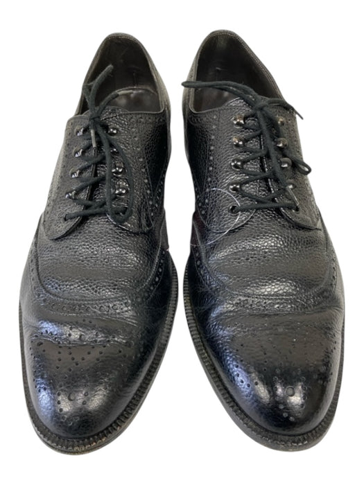 Bally Shoe Size 10 Black Leather Pebbled Dress Men's Shoes 10