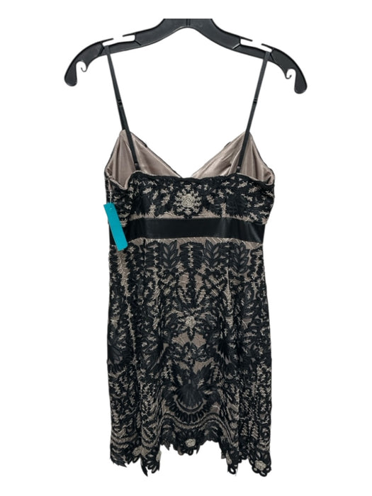 Suewong Nocturne Size 0 Black & Brown Nylon & Polyester Floral Dress Black & Brown / 0