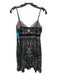 Suewong Nocturne Size 0 Black & Brown Nylon & Polyester Floral Dress Black & Brown / 0
