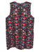 Ann Mashburn Size L Navy & Multi Cotton Floral Embroidered Sleeveless Dress Navy & Multi / L