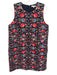 Ann Mashburn Size L Navy & Multi Cotton Floral Embroidered Sleeveless Dress Navy & Multi / L
