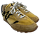 Le Monde Shoe Size 7 Yellow & Black Suede Corduroy lace up Fabric Block Sneakers Yellow & Black / 7
