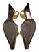 Tory Burch Shoe Size 10 Green Beige Leather Pointed Square Toe Slingback Pumps Green Beige / 10