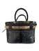 Reed Krakoff Beige & Black Leather Snake Embossed Hand Open Buckles Bag Beige & Black / M