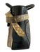 Reed Krakoff Beige & Black Leather Snake Embossed Hand Open Buckles Bag Beige & Black / M